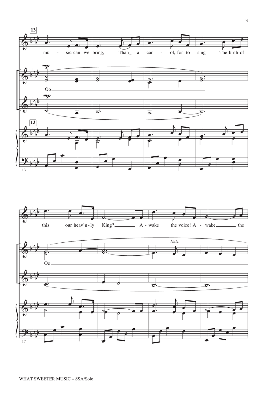 What Sweeter Music SSA scores gallery preview page 2
