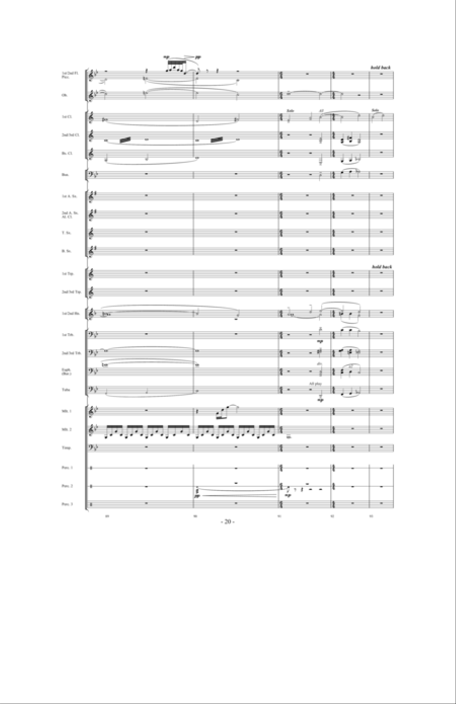 Toward the North Star Toward the North Star Concert Band scores gallery preview page 19