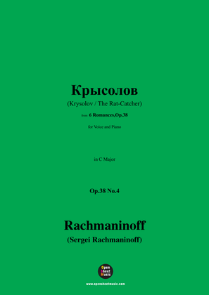 Rachmaninoff-Крысолов(Krysolov;The Rat-Catcher),in C Major,Op.38 No.4