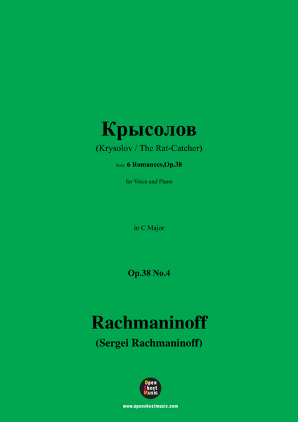 Rachmaninoff-Крысолов(Krysolov;The Rat-Catcher),in C Major,Op.38 No.4
