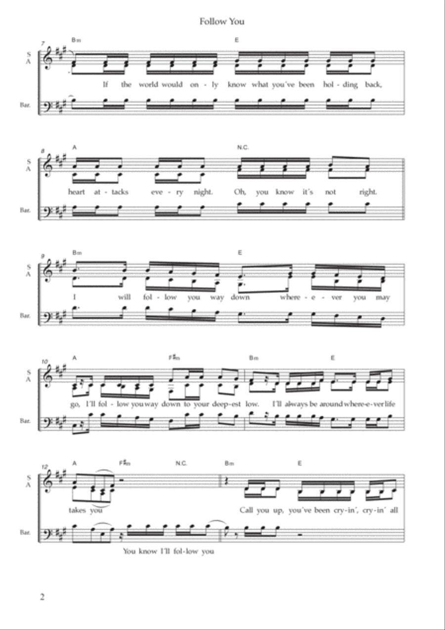 Follow You 3-Part scores gallery preview page 2