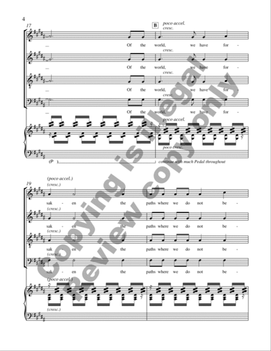 The Dreamers of Dreams 4-Part scores gallery preview page 20