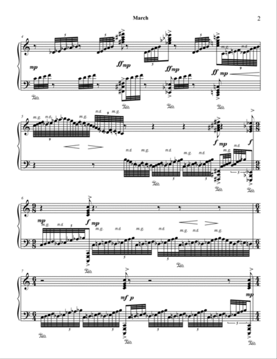 March (…and yet another blizzard) Piano Solo scores gallery preview page 2