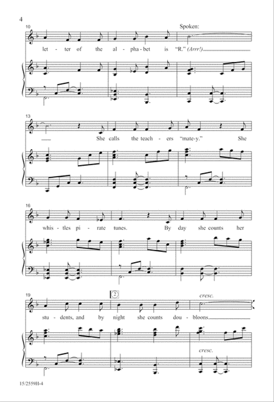 Our Principal's a Pirate 2-Part scores gallery preview page 5