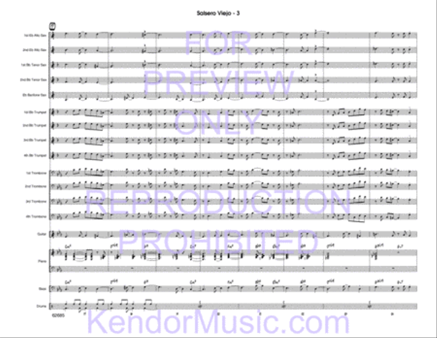 Salsero Viejo Jazz Ensemble scores gallery preview page 22