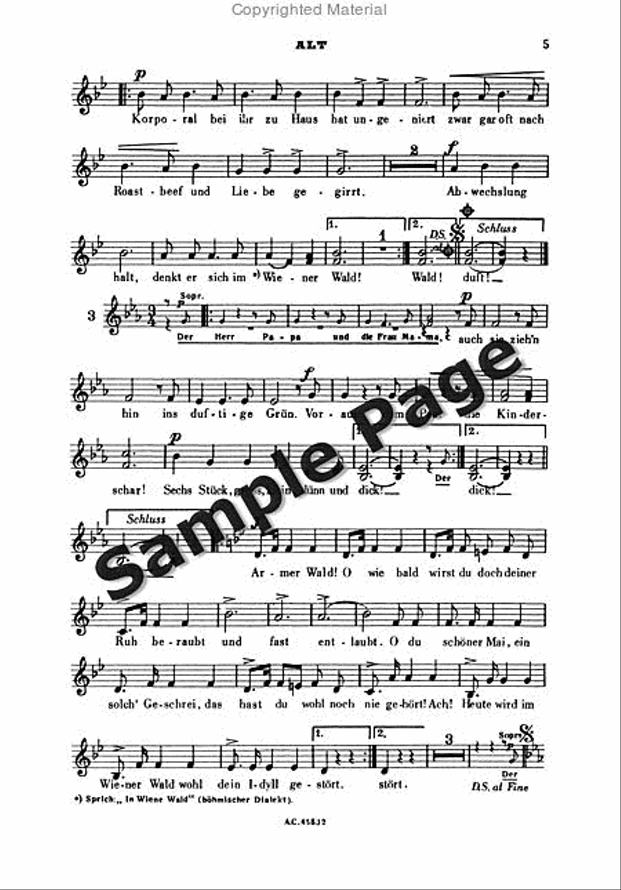 Wiener Wald Op. 325 Wiener Wald Op. 325 Choir scores gallery preview page 6