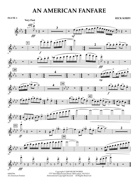 An American Fanfare - Flute 1