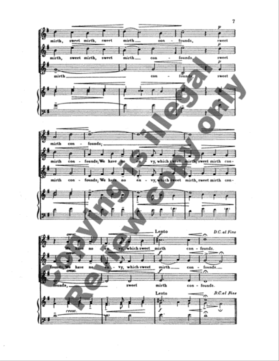 How Merrily We Live SSA scores gallery preview page 5