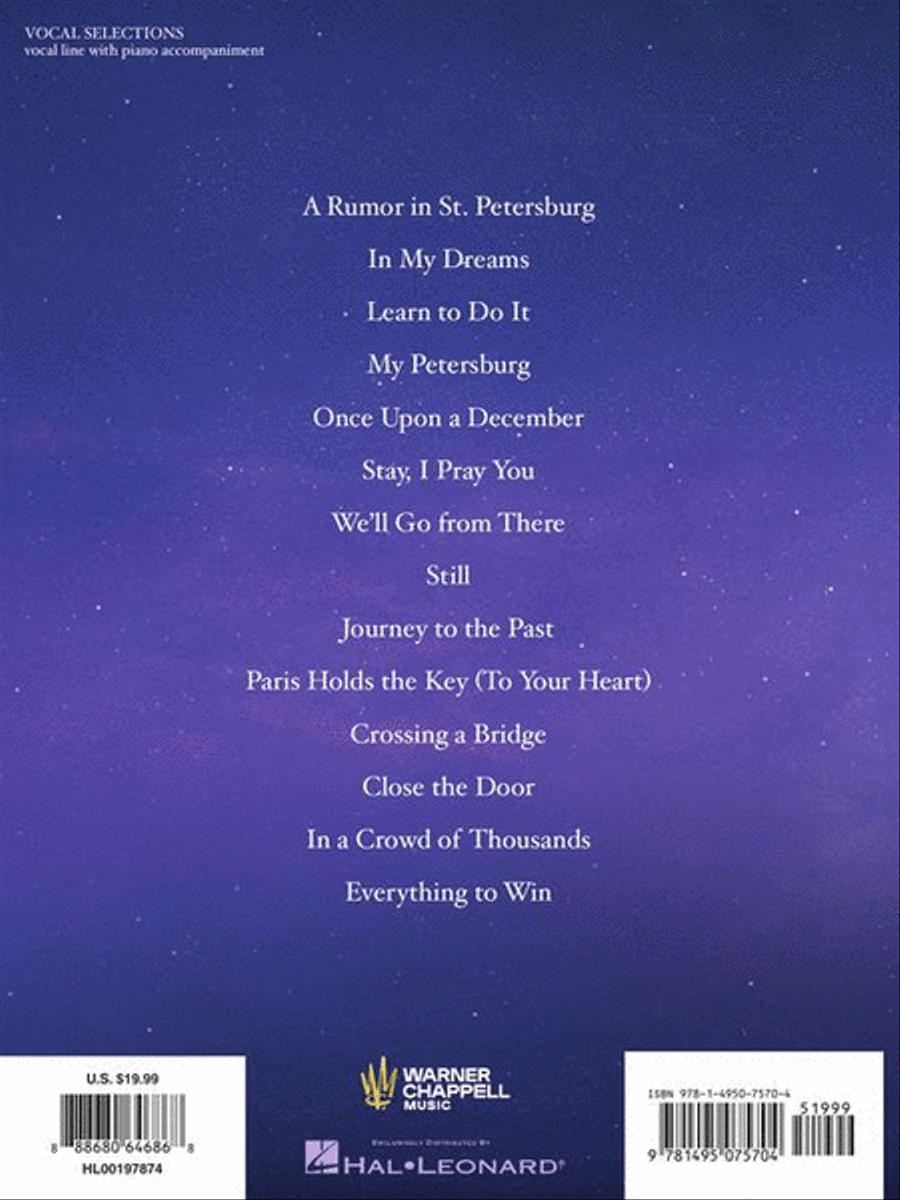 Anastasia Piano, Vocal, Guitar scores gallery preview page 9