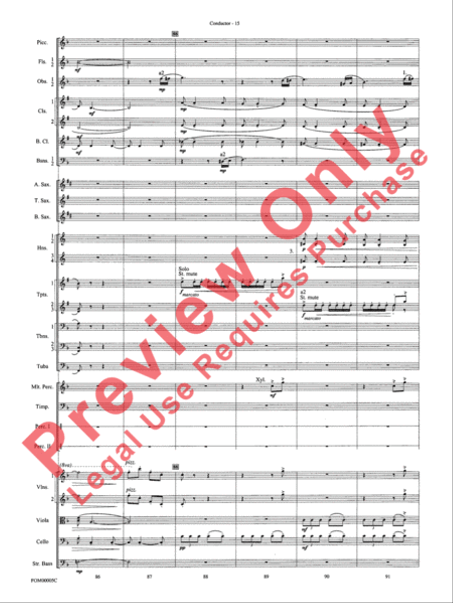 An American in Paris Suite Full Orchestra scores gallery preview page 18
