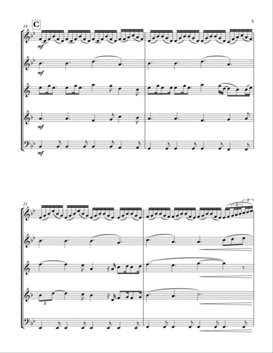 A Thousand Years A Thousand Years Woodwind Quintet scores gallery preview page 5