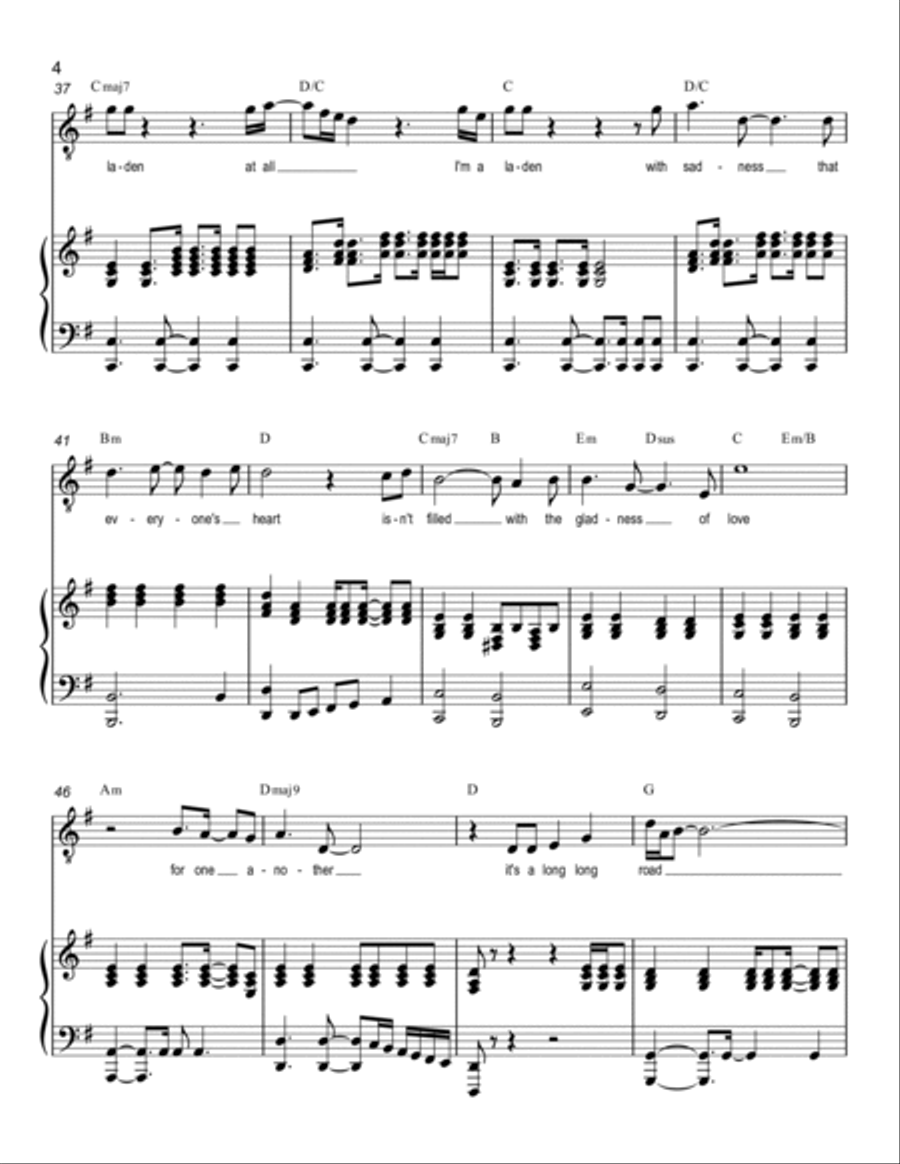 He Ain't Heavy, He's My Brother Voice scores gallery preview page 4