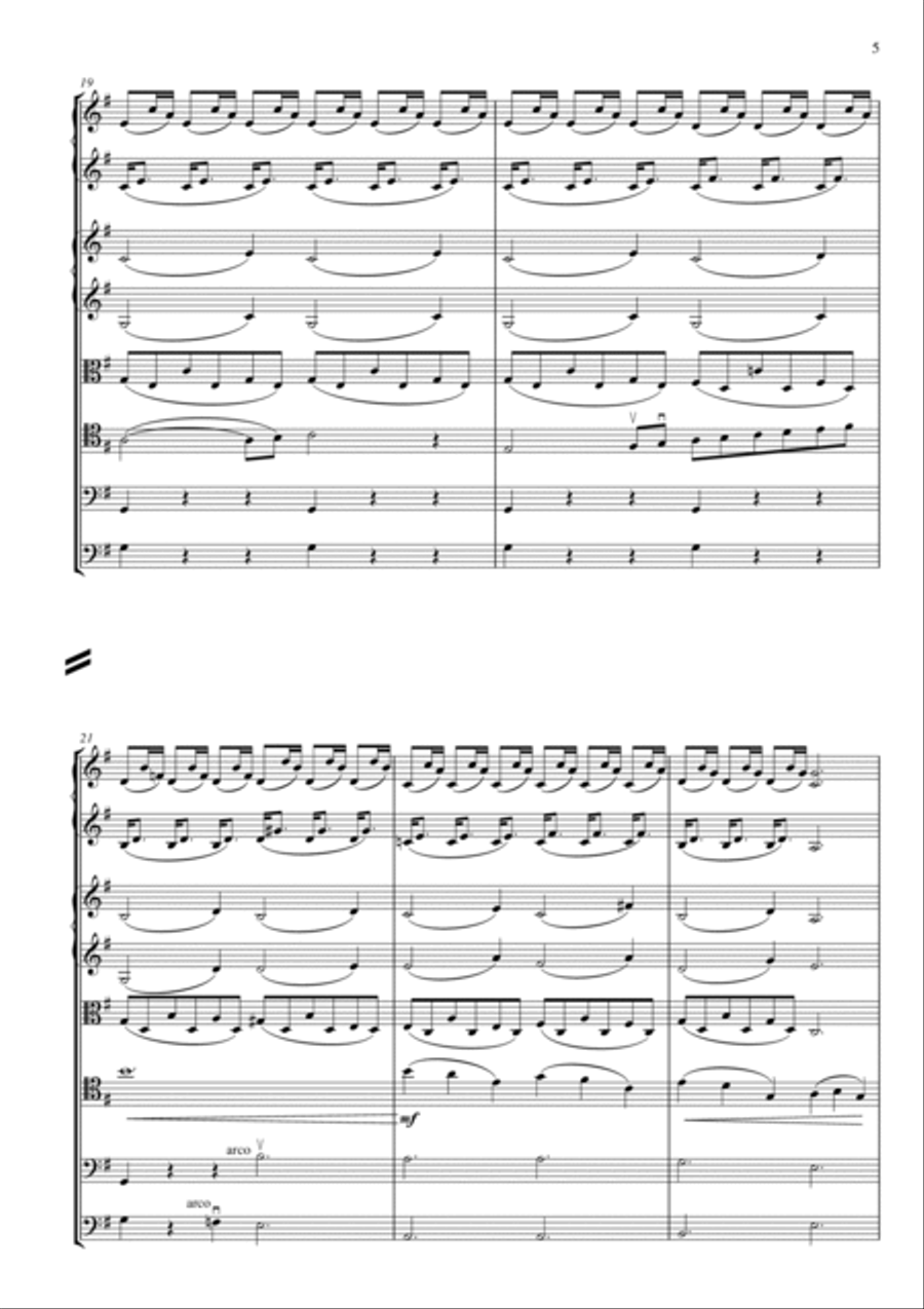 The Swan for solo cello and string orchestra Chamber Music scores gallery preview page 5
