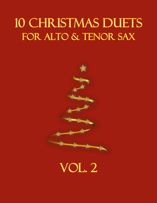 Book cover for 10 Christmas Duets for Alto and Tenor Sax (Vol. 2)