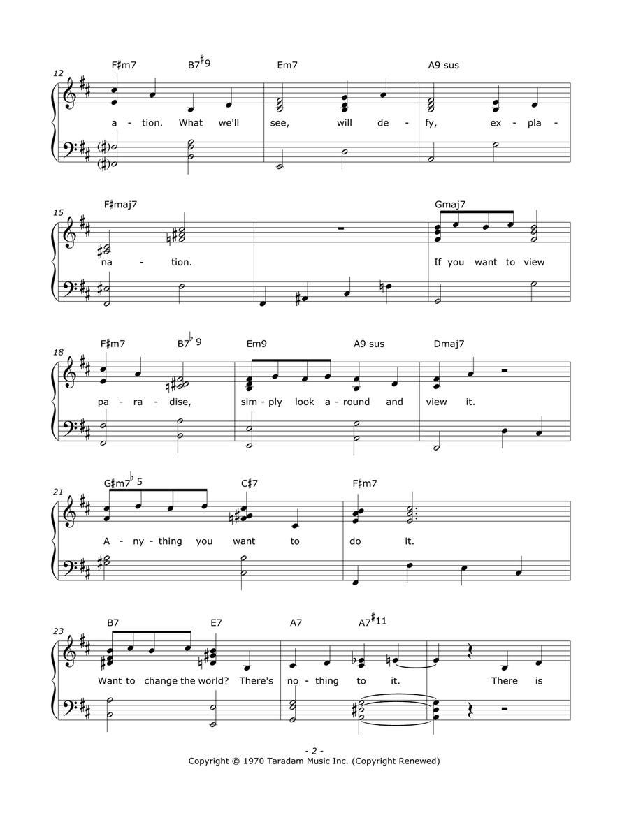 Pure Imagination Piano, Vocal scores gallery preview page 2