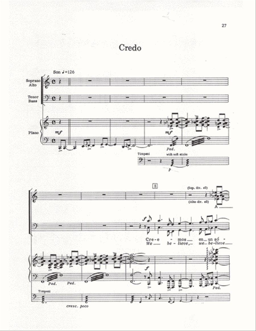 The Cuban Mass (Vocal Score) 4-Part scores gallery preview page 24