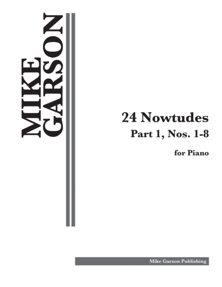 24 Nowtudes: Part 1, Nos. 1-8 image number null
