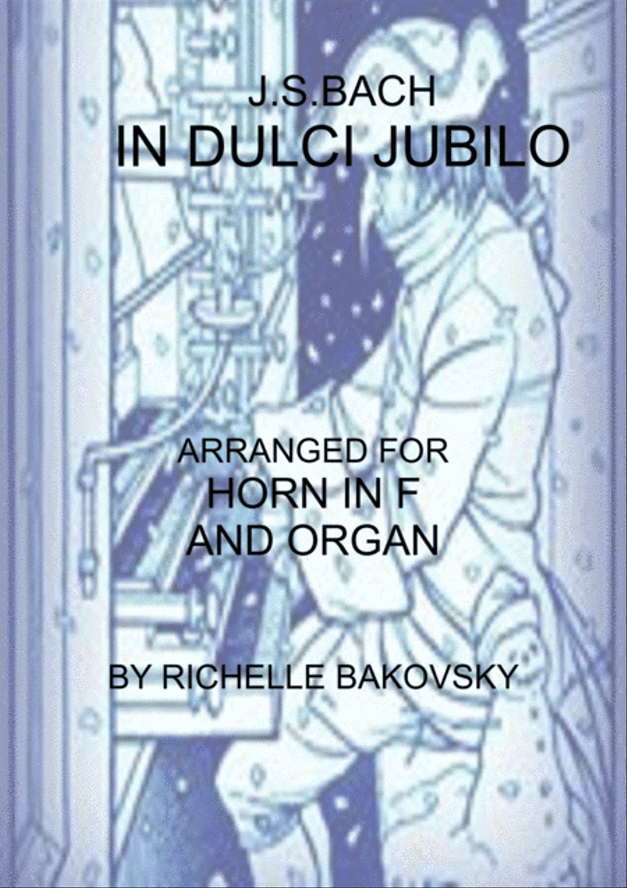 Johann Michael Bach: In Dulci Jubilo, for Horn and Organ Horn scores gallery preview page 1