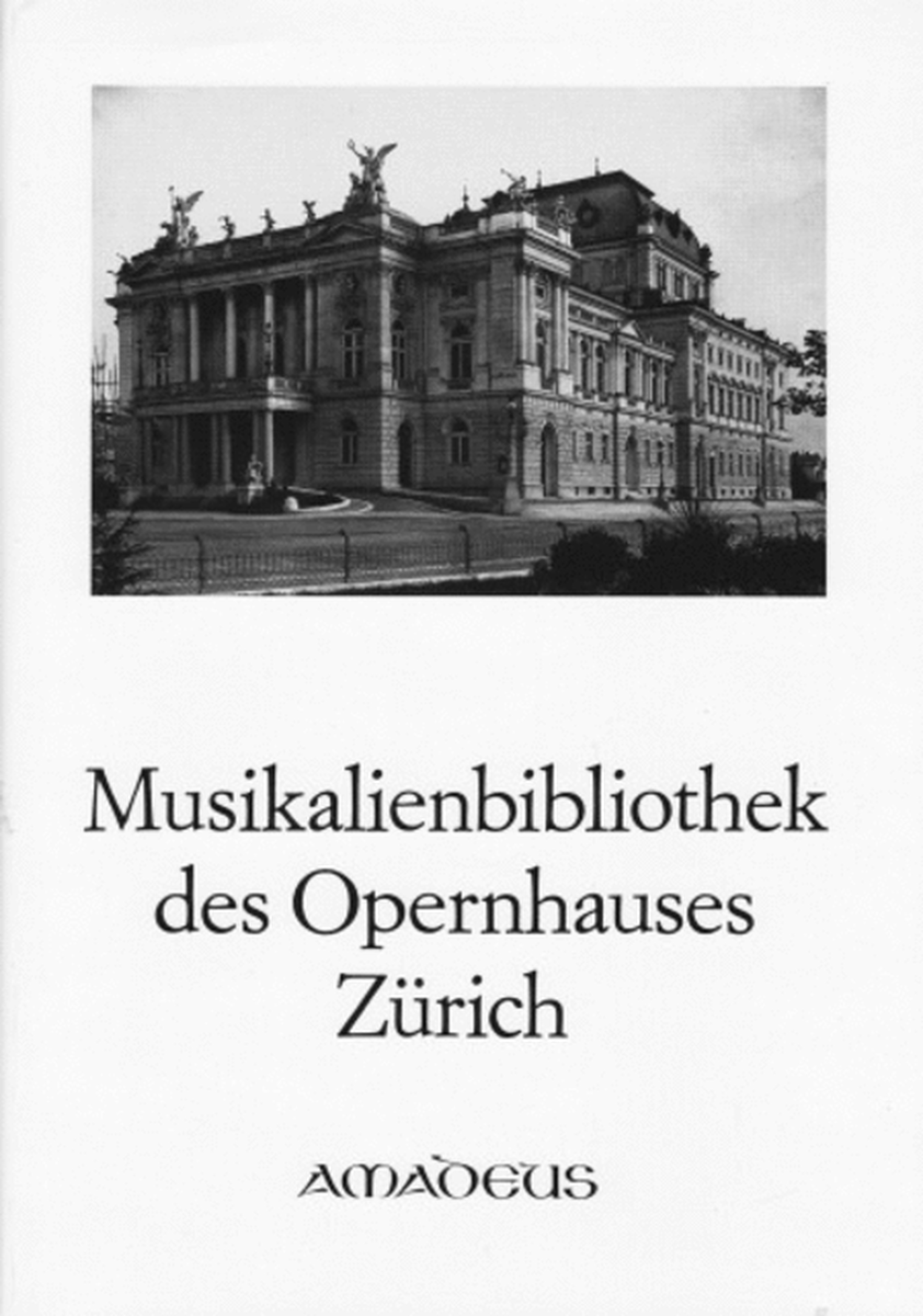 Musikalienbibliothek des Opernhauses Zuerich