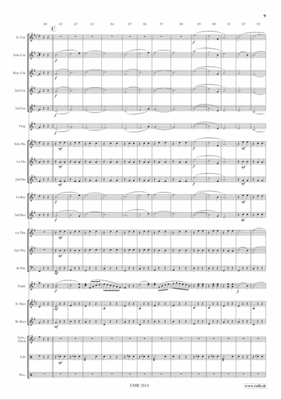 The Skaters' Waltz Brass Band scores gallery preview page 10