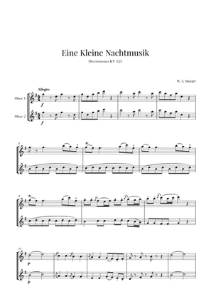 Book cover for Eine Kleine Nachtmusik for 2 Oboes