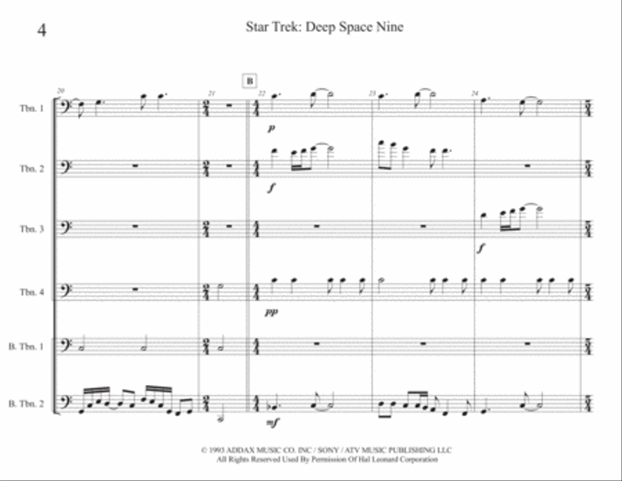 Star Trek - Deep Space Nine(r) Small Ensemble scores gallery preview page 4