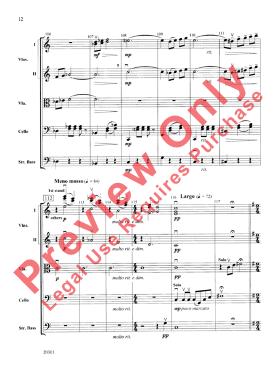 Acrobats String Orchestra scores gallery preview page 13