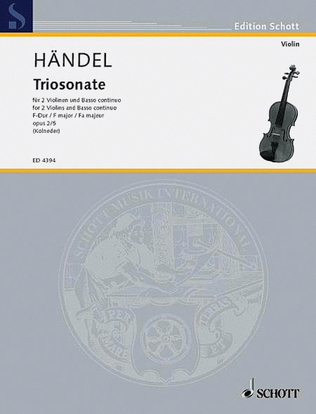 Book cover for 9 Trio Sonatas Op. 2, No. 5