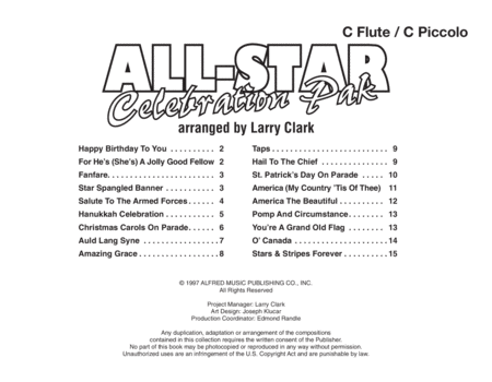 All-Star Celebration Pak - Flute