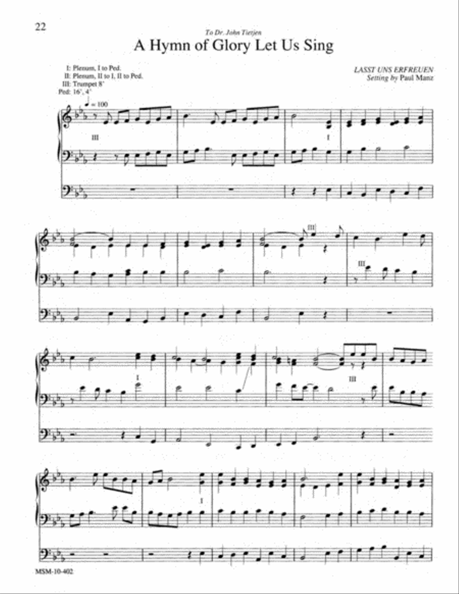 Improvisations for the Easter Season Organ scores gallery preview page 12