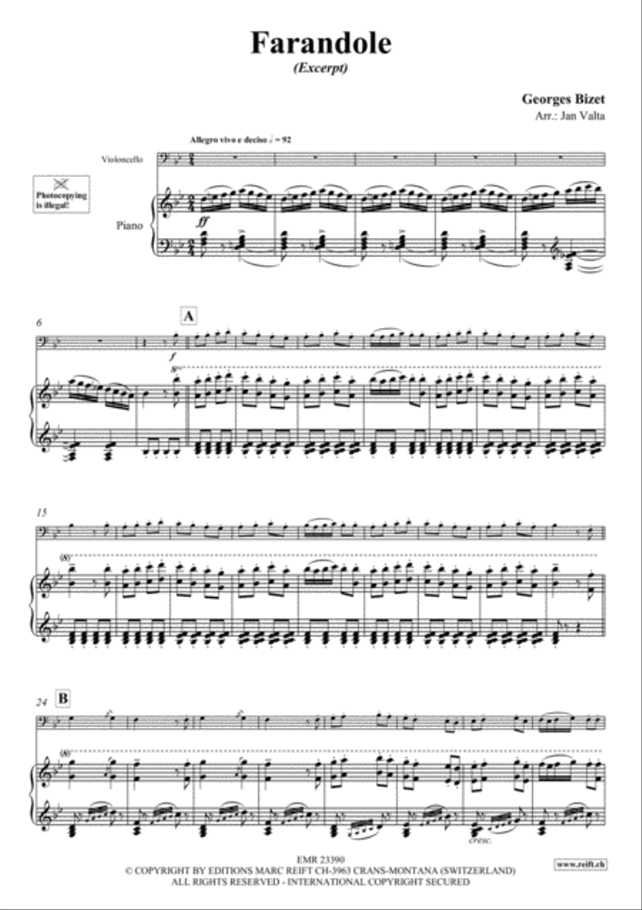 Farandole Piano Accompaniment scores gallery preview page 3
