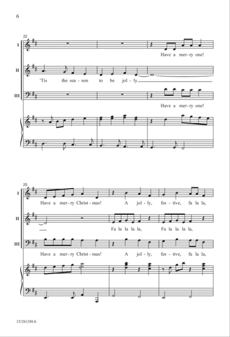 Have a Merry One! 3-Part scores gallery preview page 7