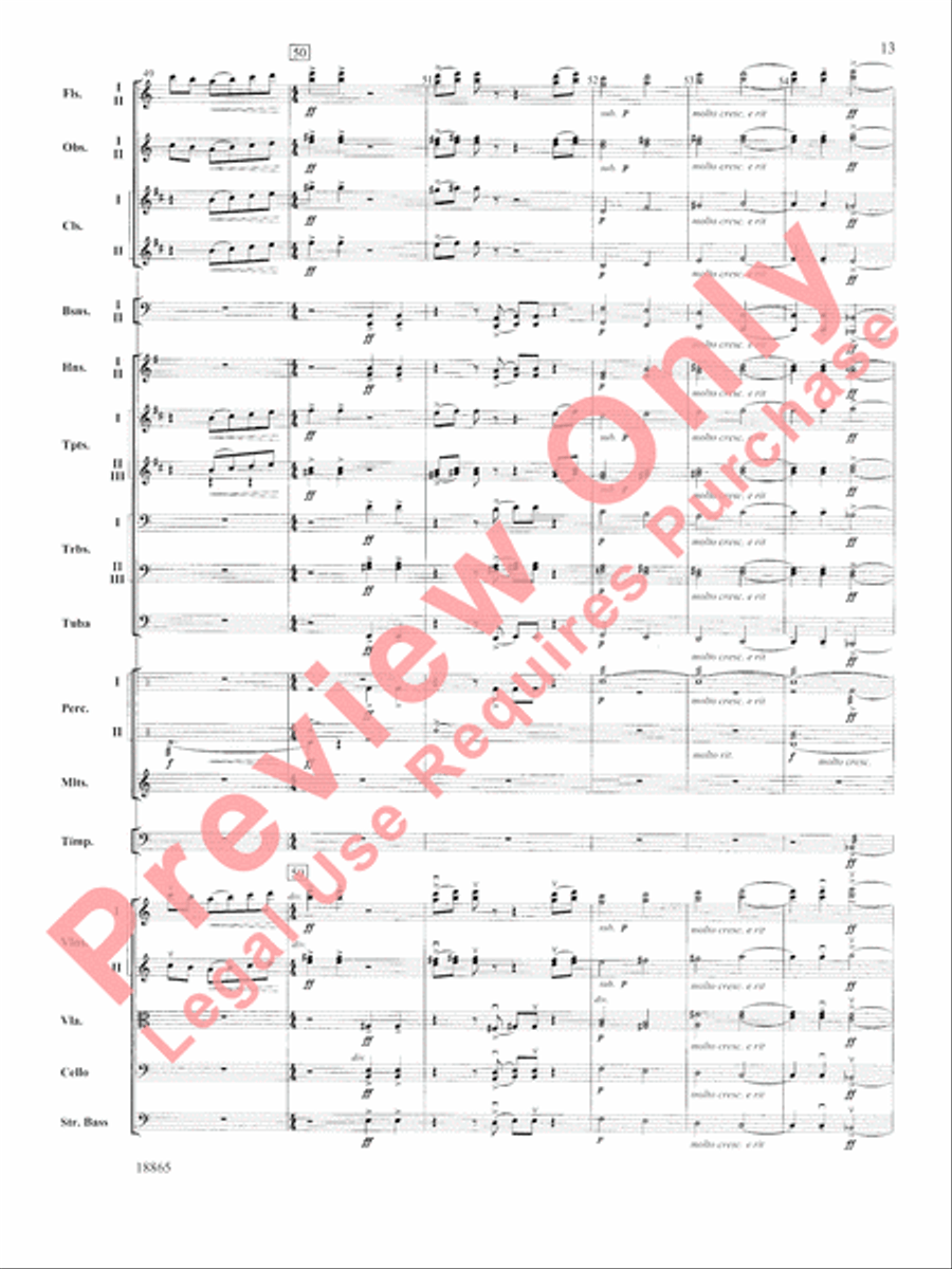 An American Rhapsody Full Orchestra scores gallery preview page 14