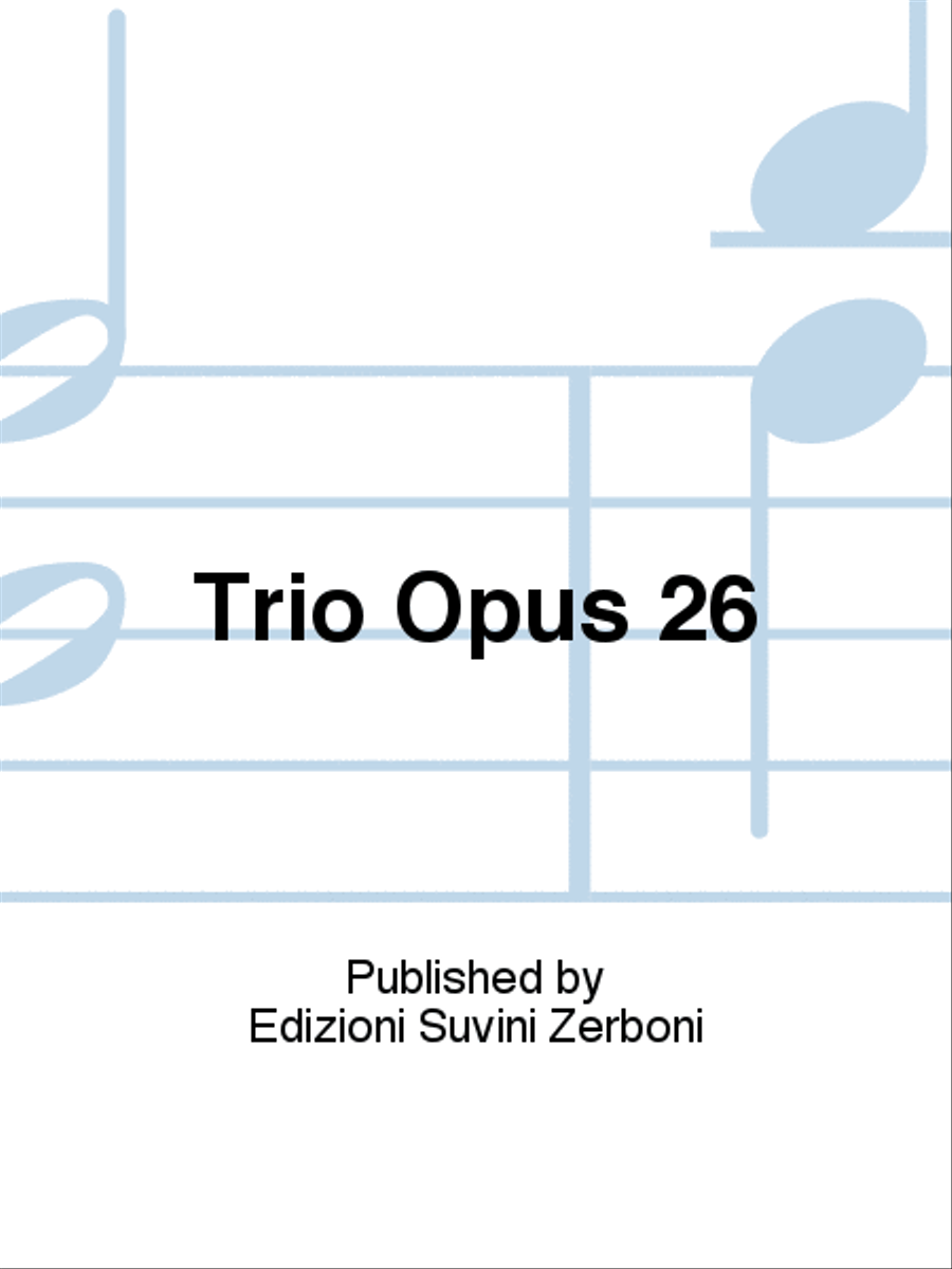 Trio Opus 26 String Trio scores gallery preview page 1