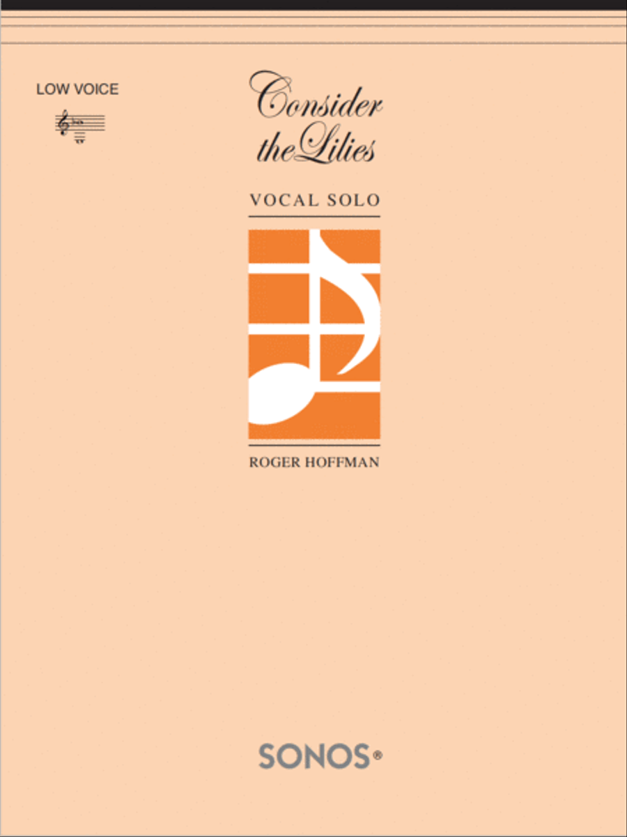 Consider the Lilies - Vocal Solo - Low Voice Solo scores gallery preview page 1