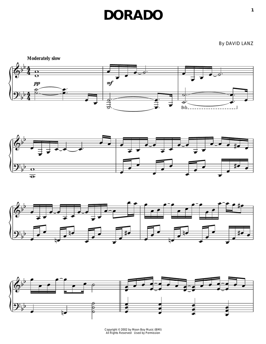 Dorado Piano Solo scores gallery preview page 1