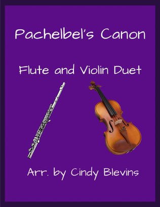 Book cover for Pachelbel's Canon, for Flute and Violin