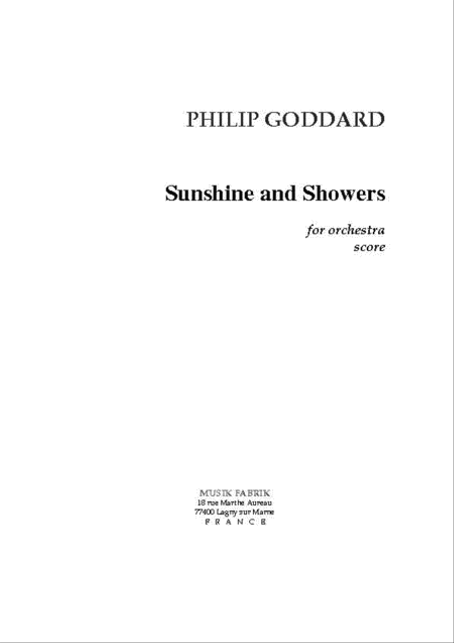Sunshine and Showers Orchestra scores gallery preview page 1