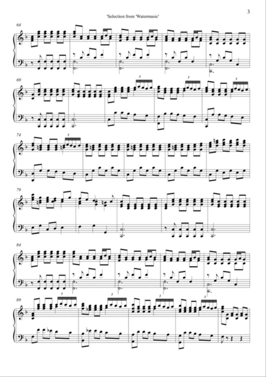 'Watermusic' 'Watermusic' Piano Solo scores gallery preview page 3