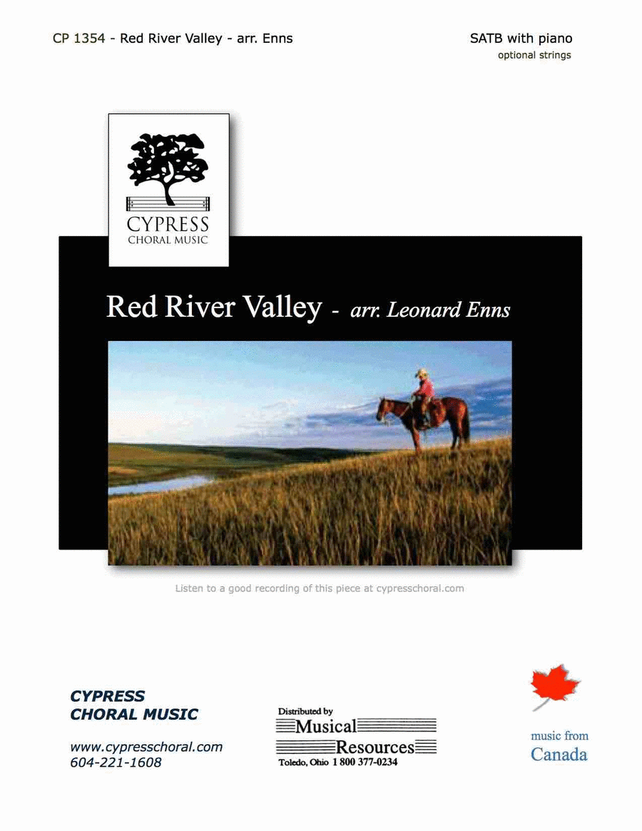 Red River Valley 4-Part scores gallery preview page 1