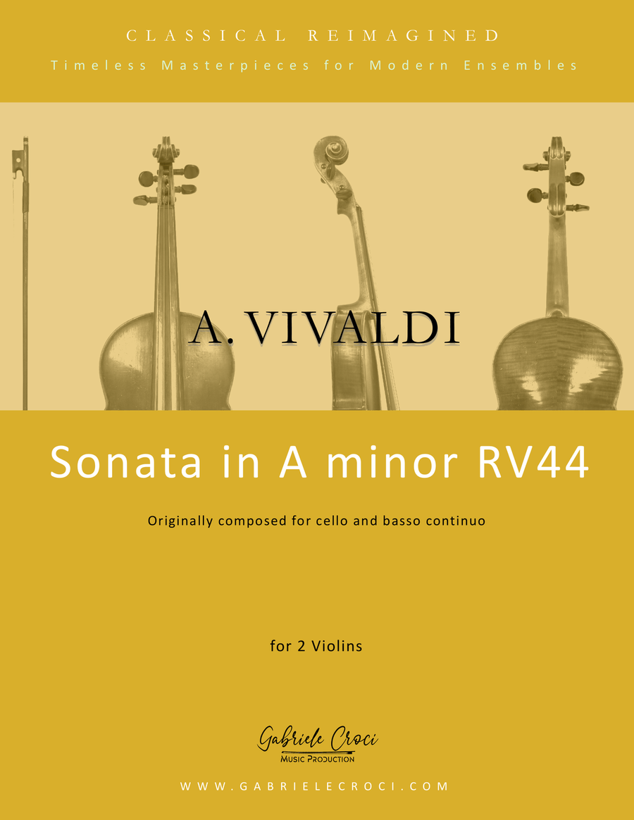 Sonata in a minor RV44 String Duet scores gallery preview page 1