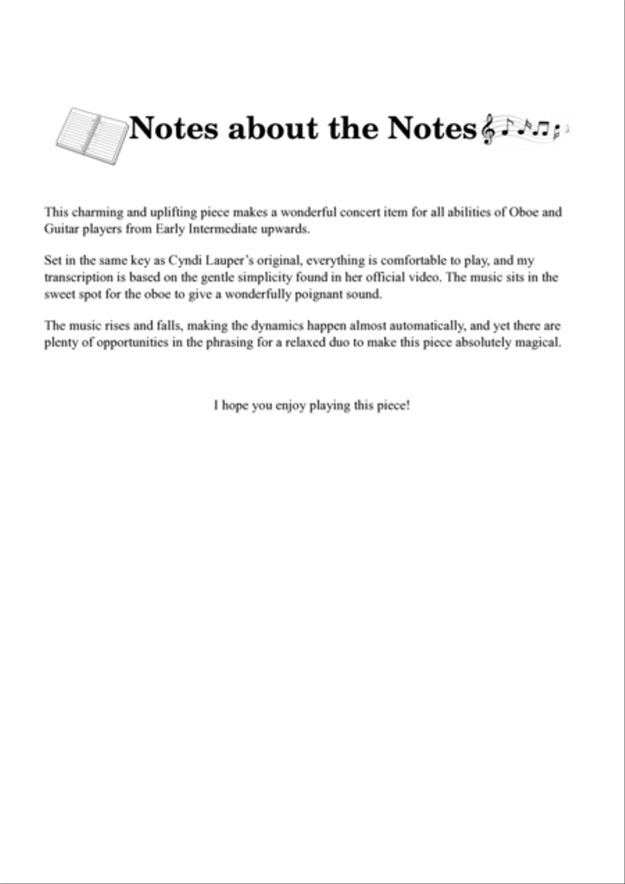 True Colors Oboe scores gallery preview page 3