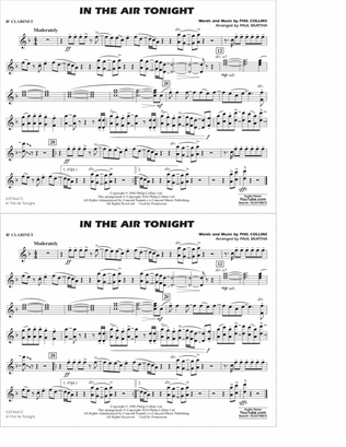In The Air Tonight (arr. Paul Murtha) - Bb Clarinet