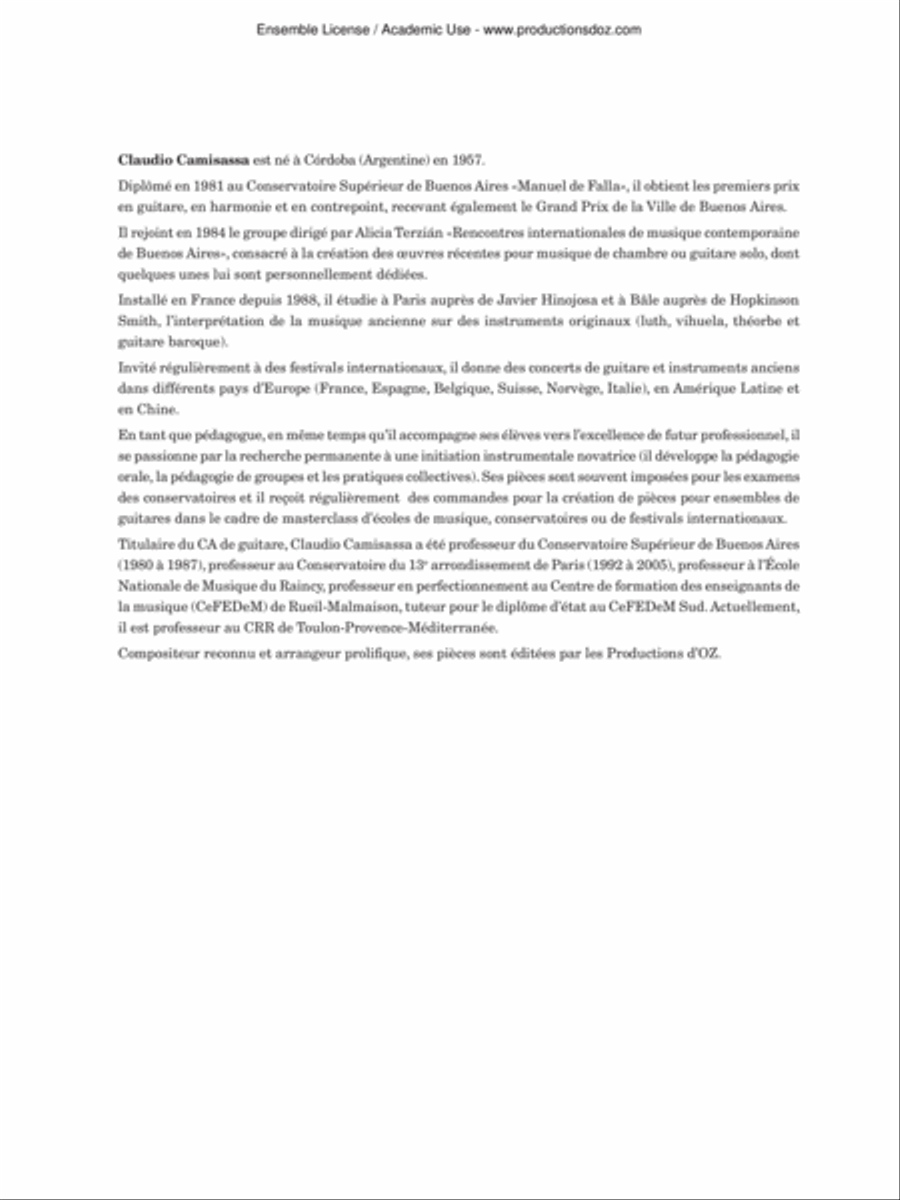 Rencontre Classical Guitar scores gallery preview page 2