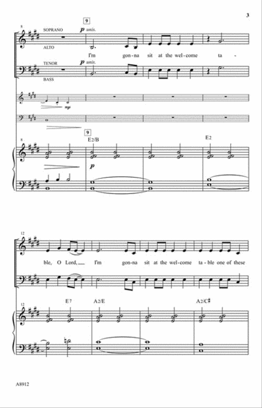 The Welcome Table 4-Part scores gallery preview page 3