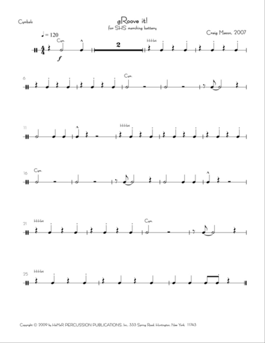 gRoove it! gRoove it! Snare Drum scores gallery preview page 1