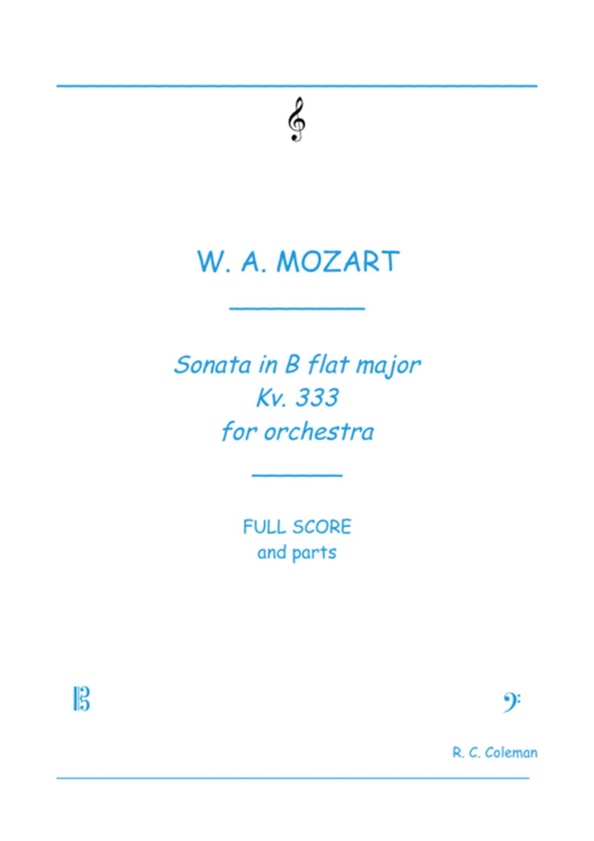 Mozart Sonata Kv. 333 for Orchestra image number null