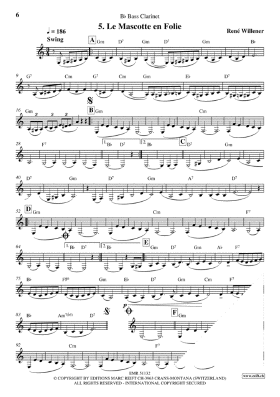 La Fete au Chalet Volume 3 Bass Clarinet scores gallery preview page 7