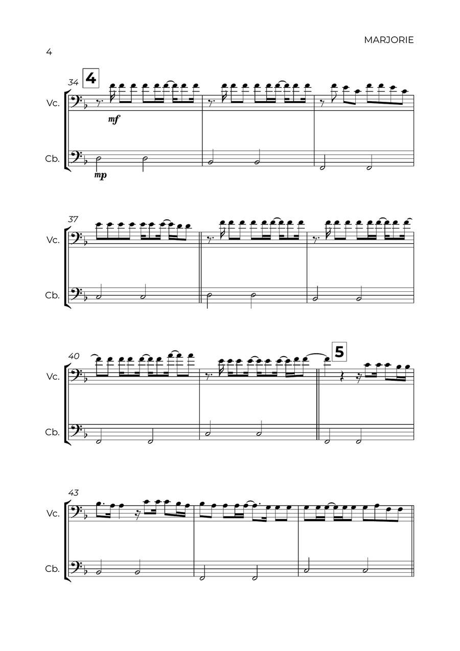 Marjorie String Duet scores gallery preview page 4