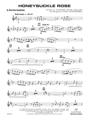 Honeysuckle Rose: E-flat Baritone Saxophone